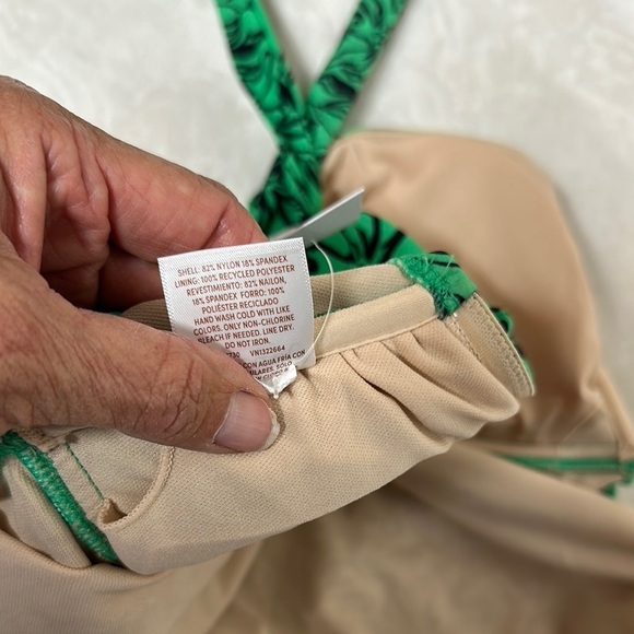 Isabel Maternity by Ingrid & Isabel Green Floral One Piece Swimsuit - Picture 10 of 10